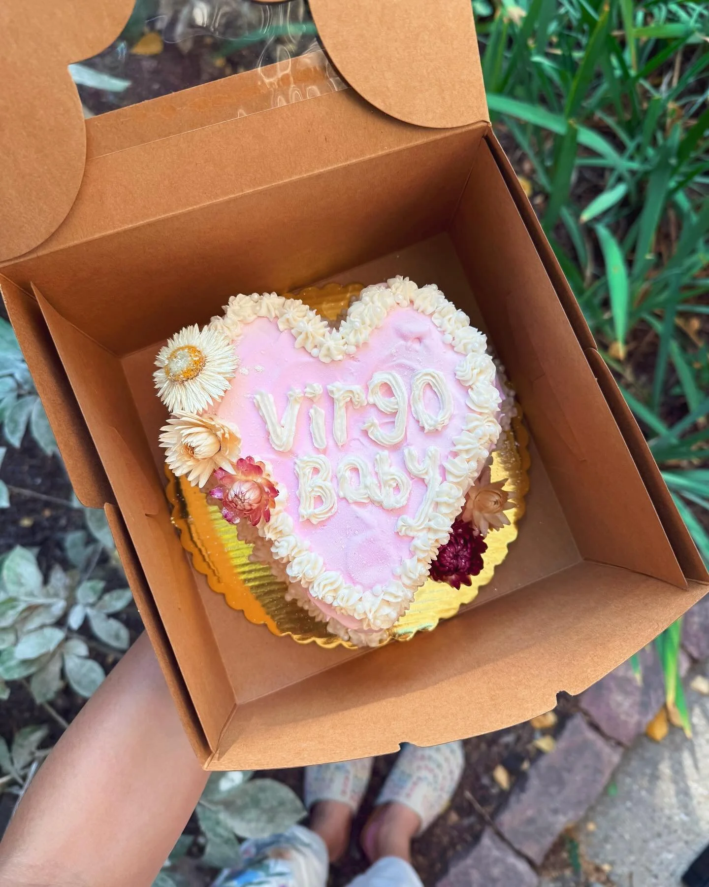 lemon blueberry ice cream cake with vanilla buttercream frosting!! happiest of birthday&rsquo;s to the virgo queen herself, @alexandraa__h 💖🍋🫐