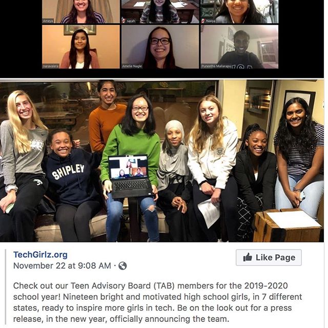 Proud to be a part of the TechGirlz Northern TAB Team!