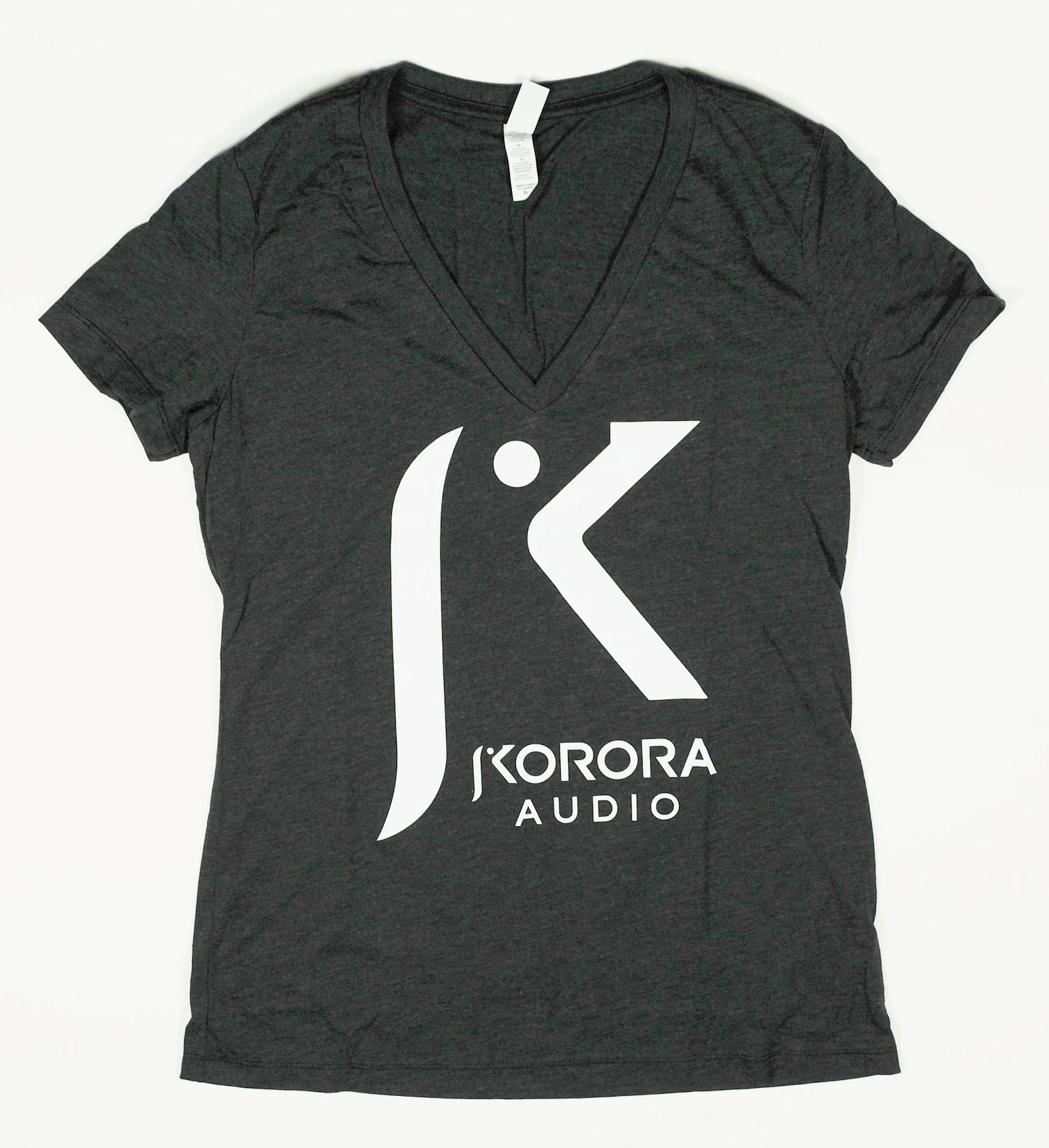 Korora Audio Women's V-Neck, Dark Charcoal