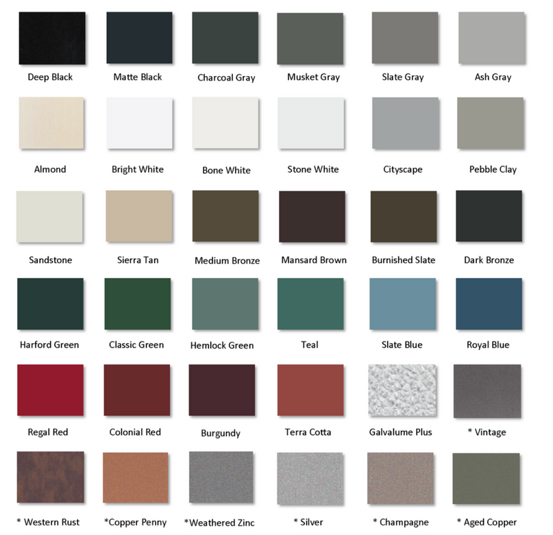 Metal Colors — Heritage Goodhew Enterprises