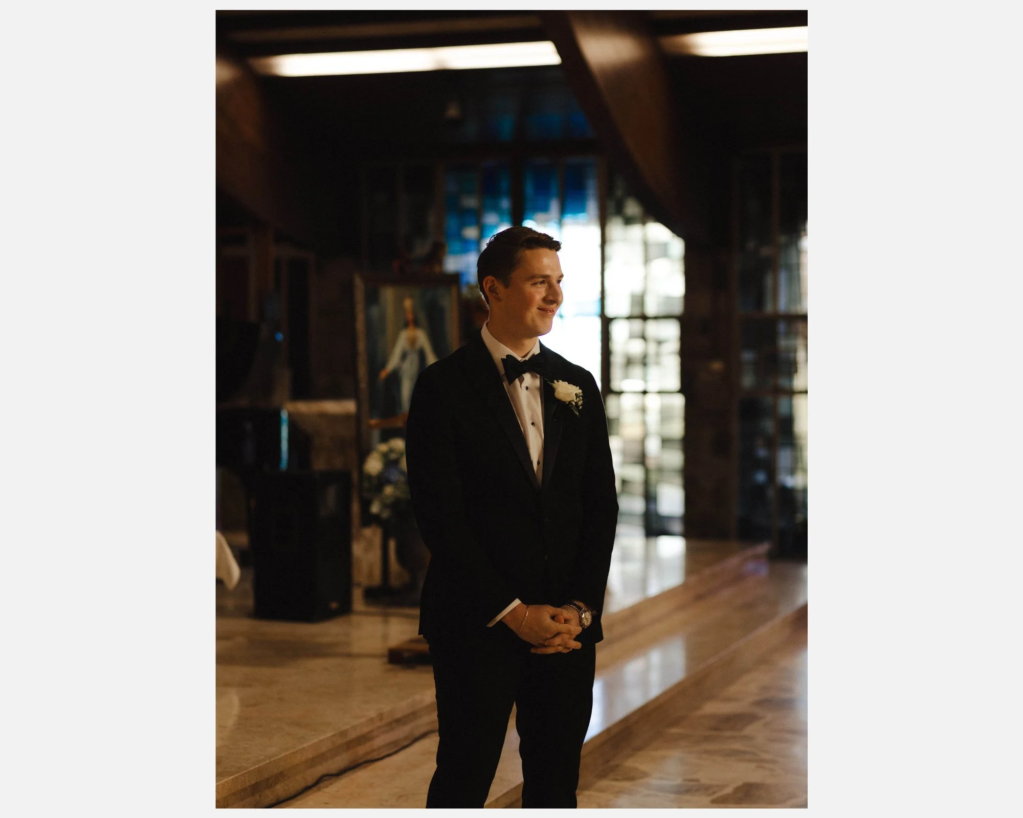 Old Money Wedding at St. John’s Resort Church Ceremony First Look _ Michigan Wedding Photographer.JPG