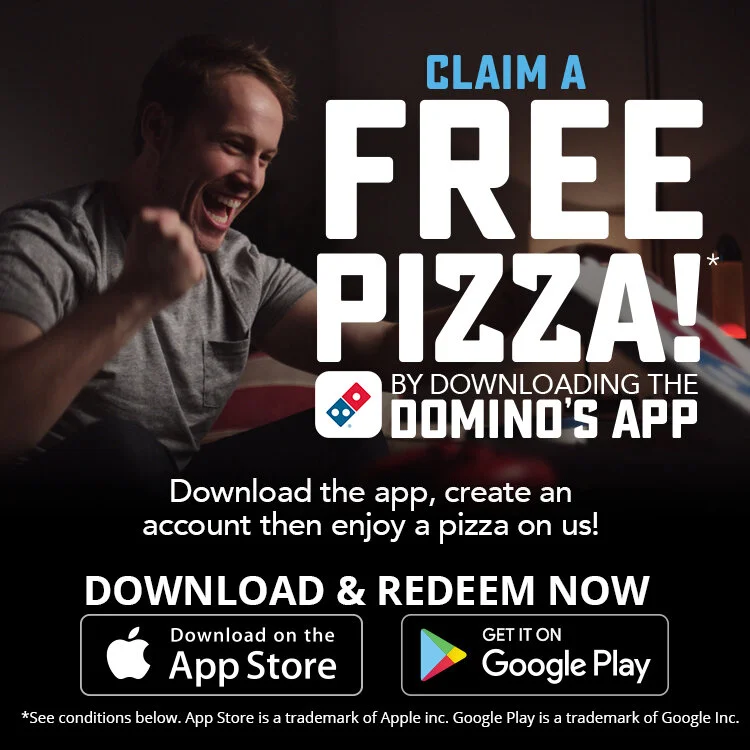 Appy Days Download The Domino S App Enjoy Free Pizza Domino S Newsroom