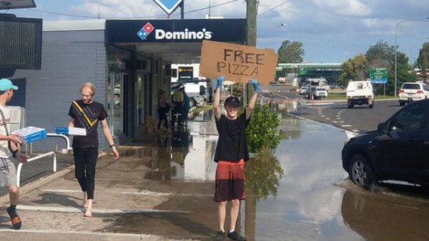 Domino’s Chinchilla provides locals safe, hot meals as town prepares to evacuate 