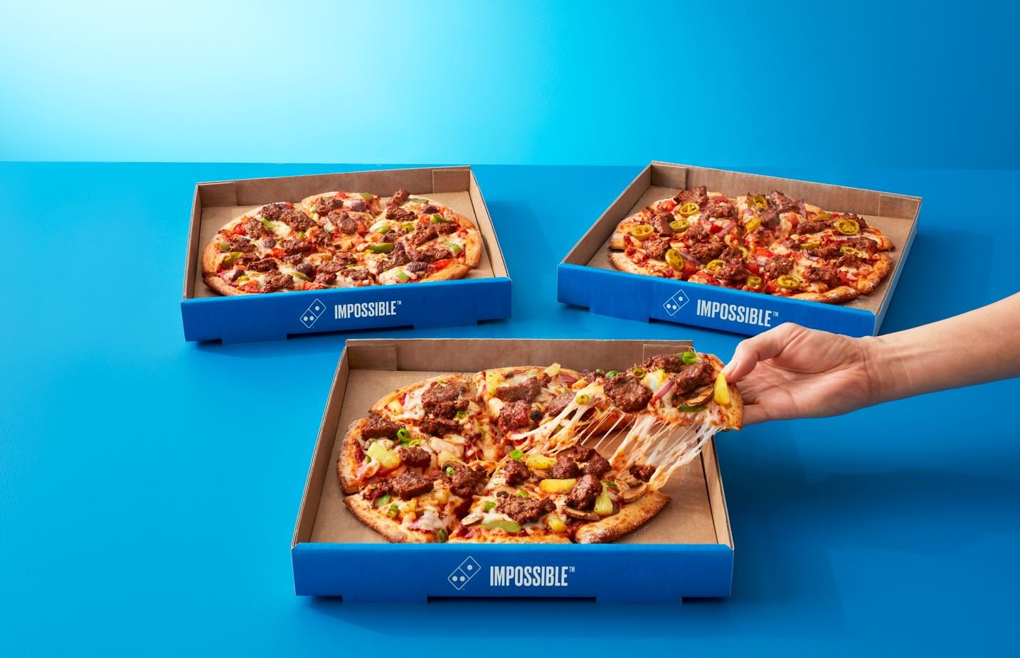 Meat Domino’s new Impossible™ Pizzas!