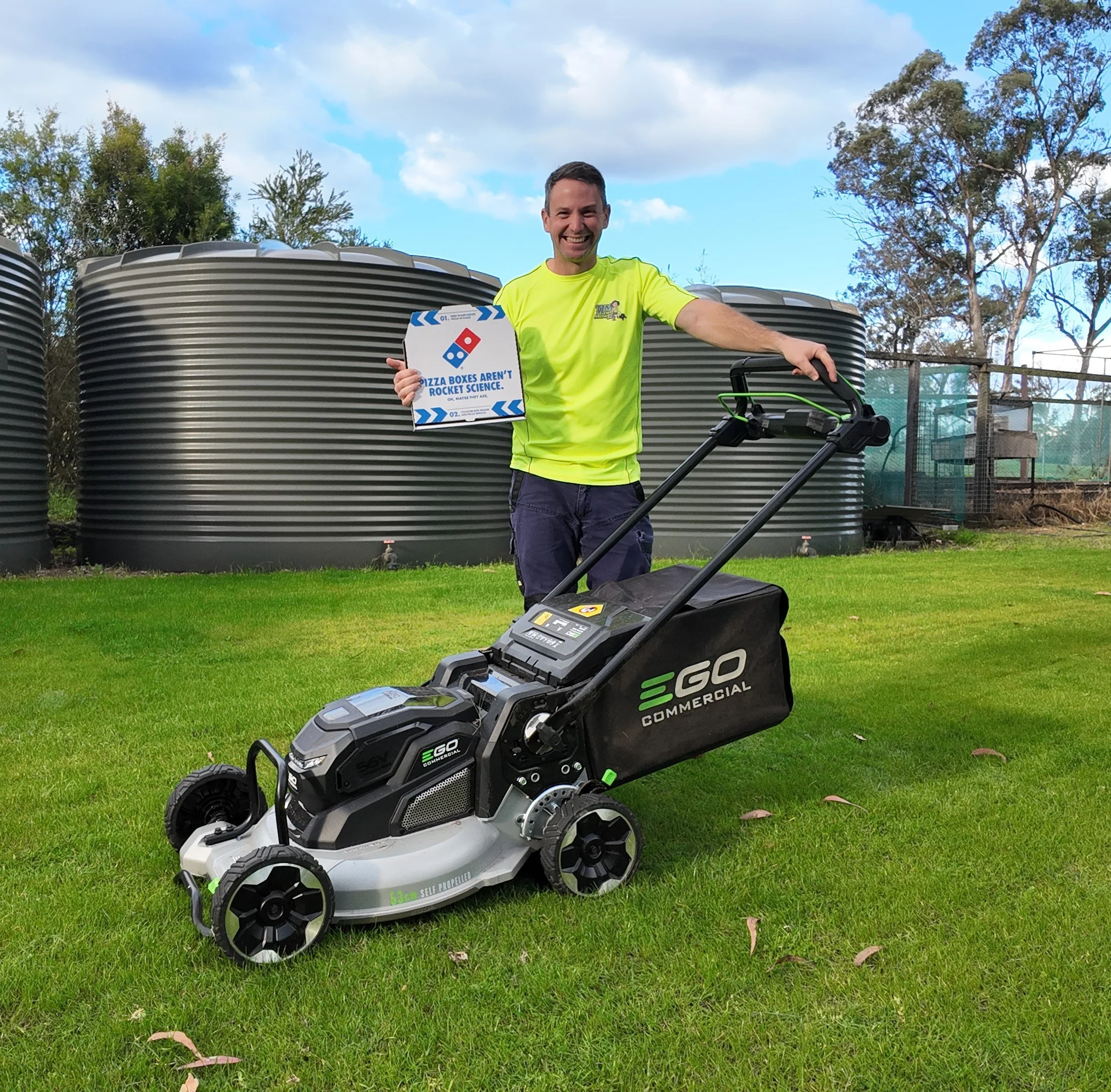 Domino’s is celebrating Father’s Day by slicing pizza and...grass? 