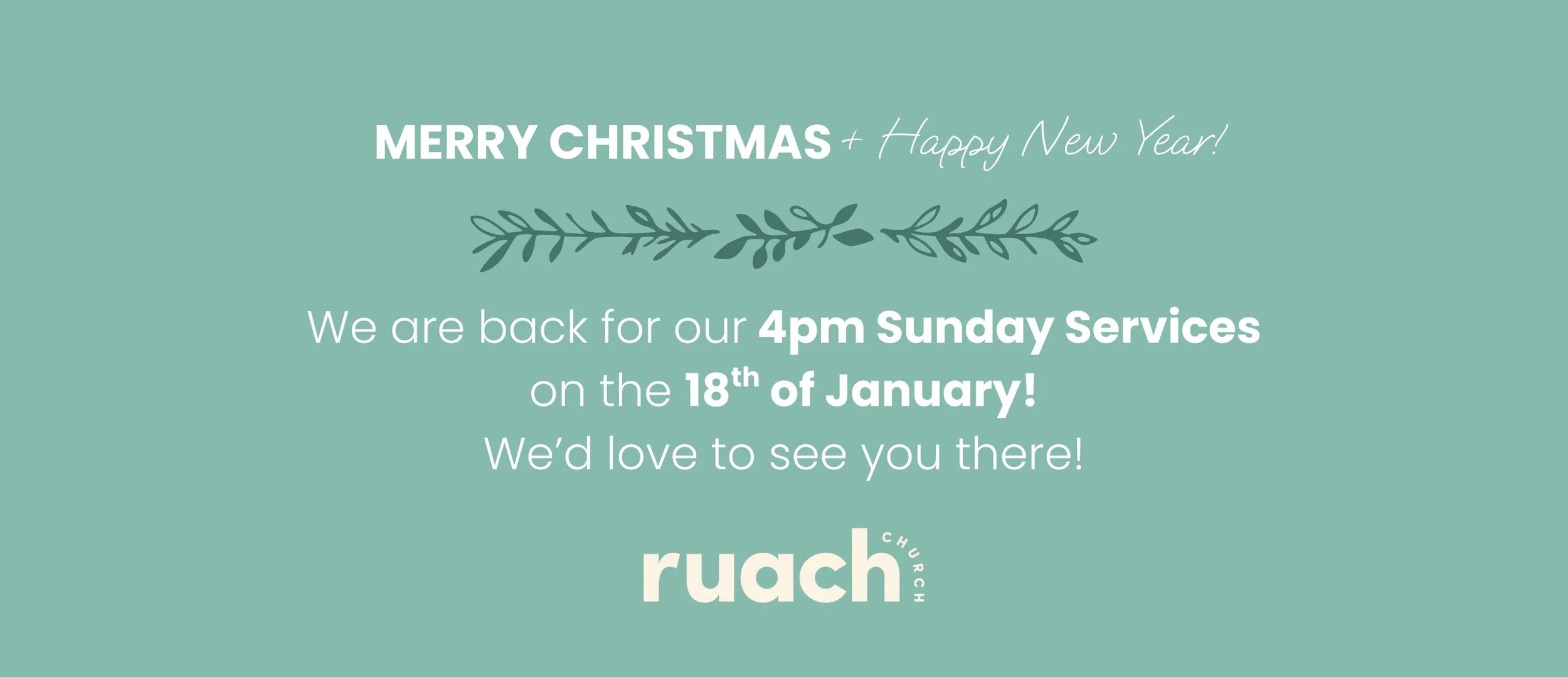 We're back for the 18th of January!