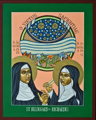 St. Hildegard of Bingen and Her Assistant Richardis” by Lewis Williams