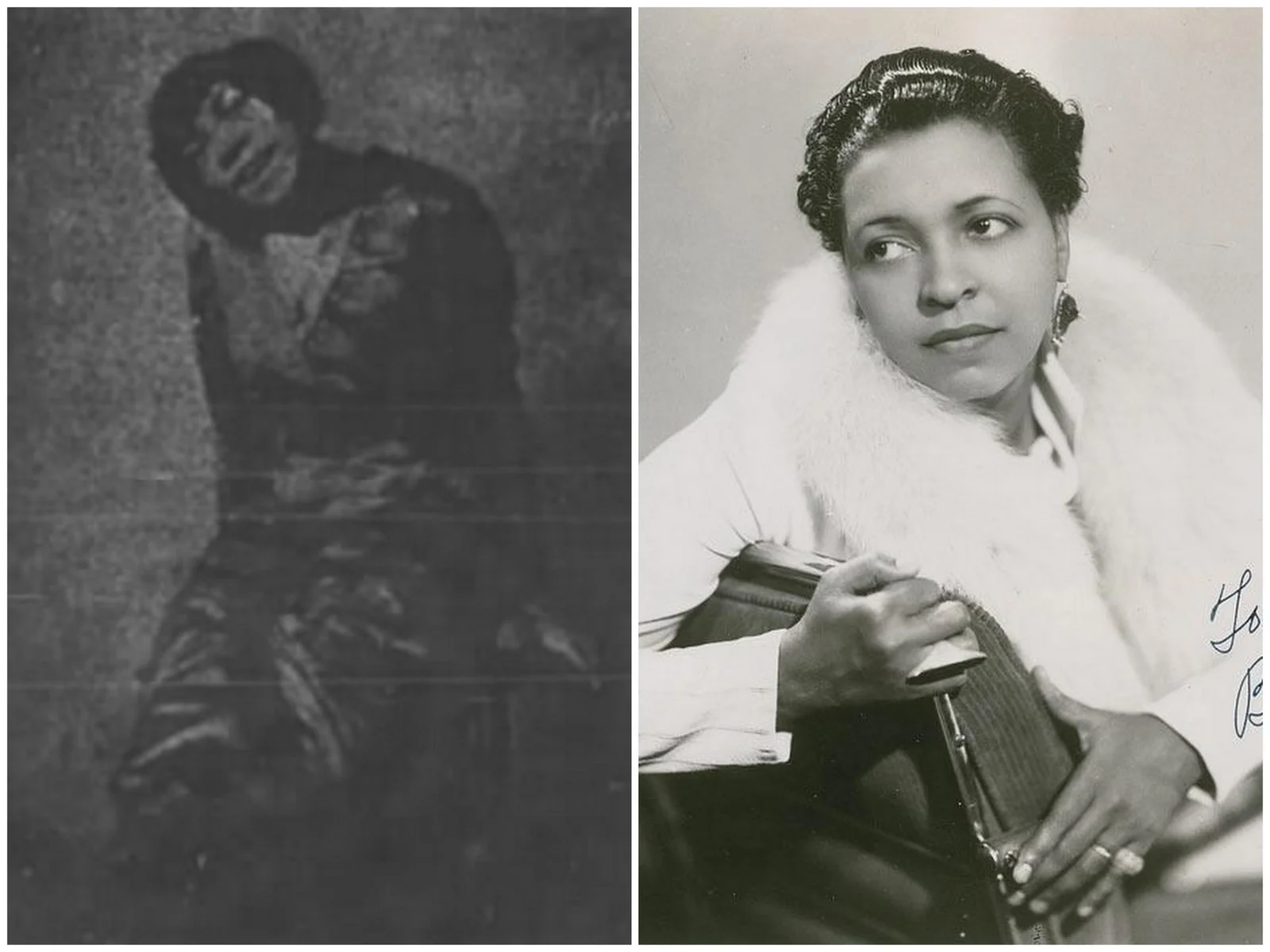 The only image we could find of both Ethel Williams (left) and Ethel Waters (Right). ( source )
