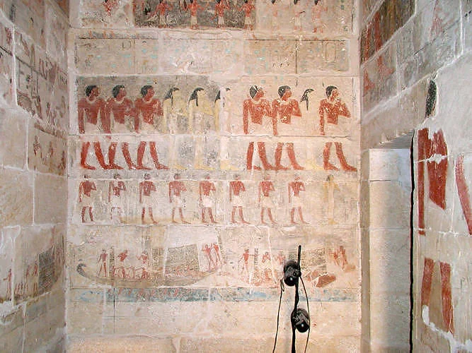 Image from the Tomb showing the family procession. 