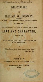 Title Page from David Hudson's defamatory "Memoir" of the friend that sought to present them as deluded and a fraud.