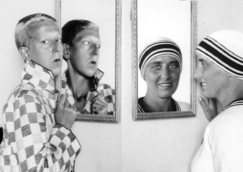 Self portraits - Claude Cahun and Marcel Moore, left to right respectively. 