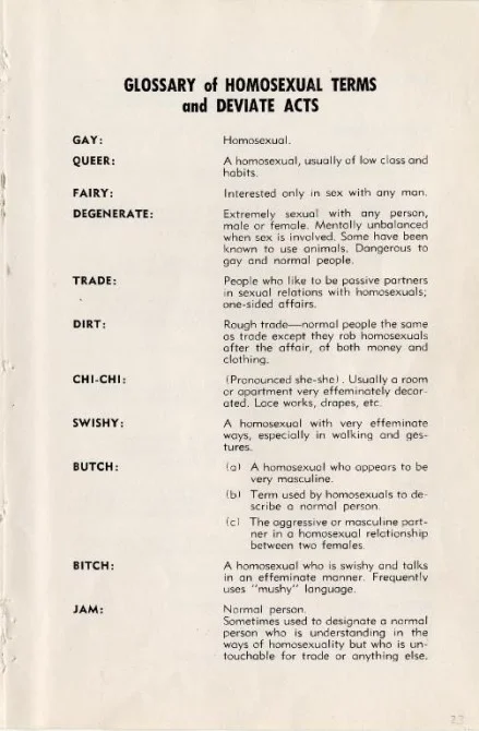 Page one of the full glossary of LGBT terms.