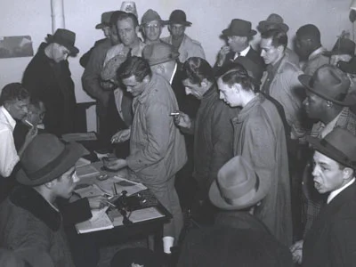A gathering of the Nation Union of Marine Cooks and Stewards (NUMCS)