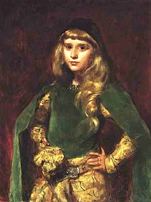 This portrait of Natalie Clifford Barney as “The Happy PRince” by Carolus-Duran hung on the wall of her salon at 20 Rue Jacob.