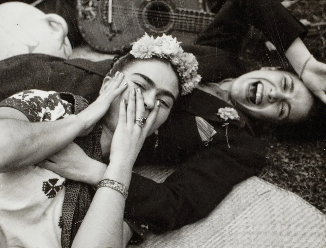 Kahlo and Chavela Vargas by Tina Modotti, 1950.