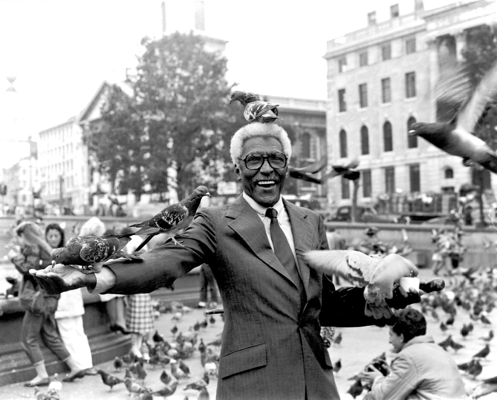 rustin at Trafalgar’s Square, 1983.