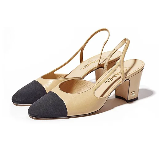 Chanel Two-toned Slingback Pumps