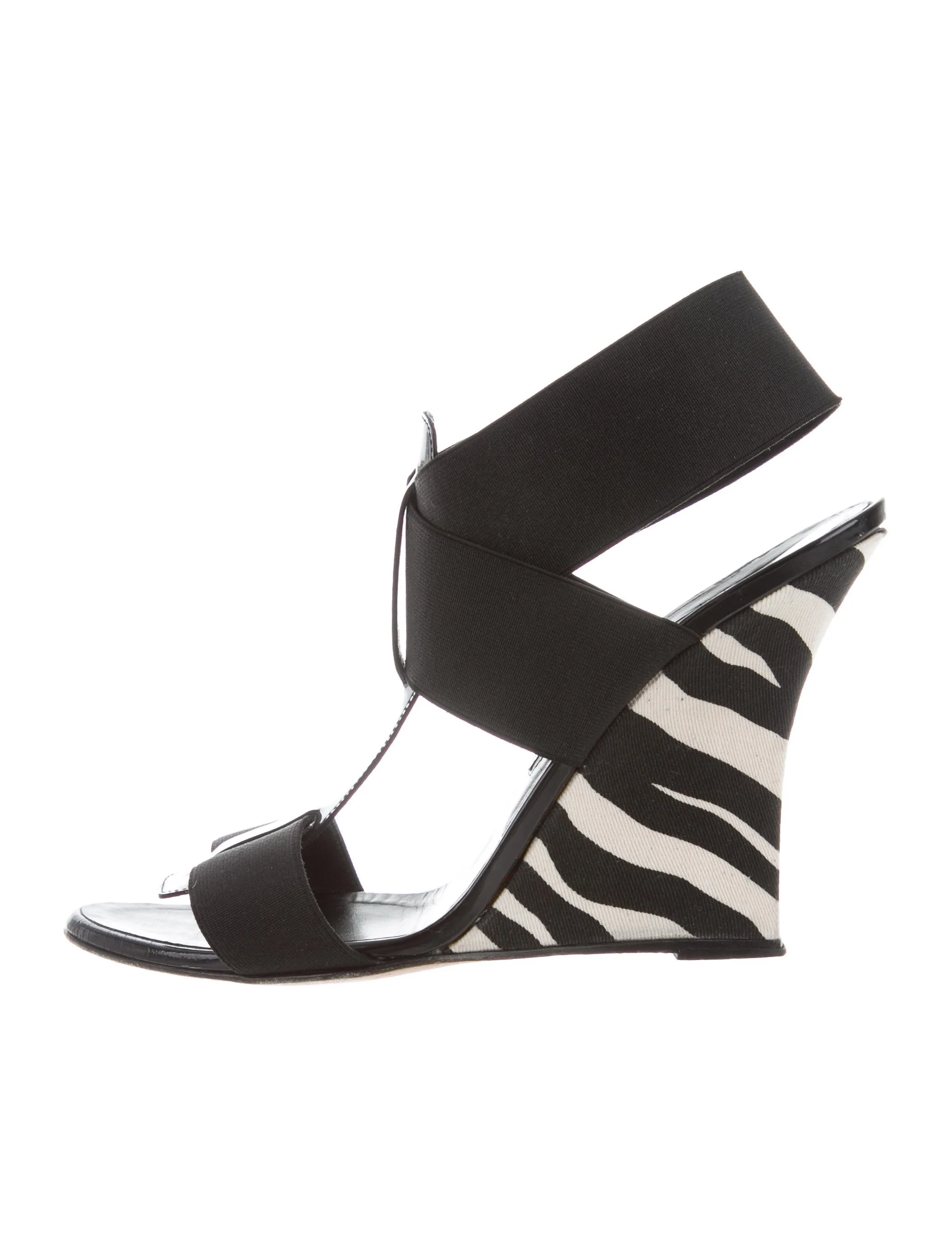 Manolo Blahnik Zebra Wedge