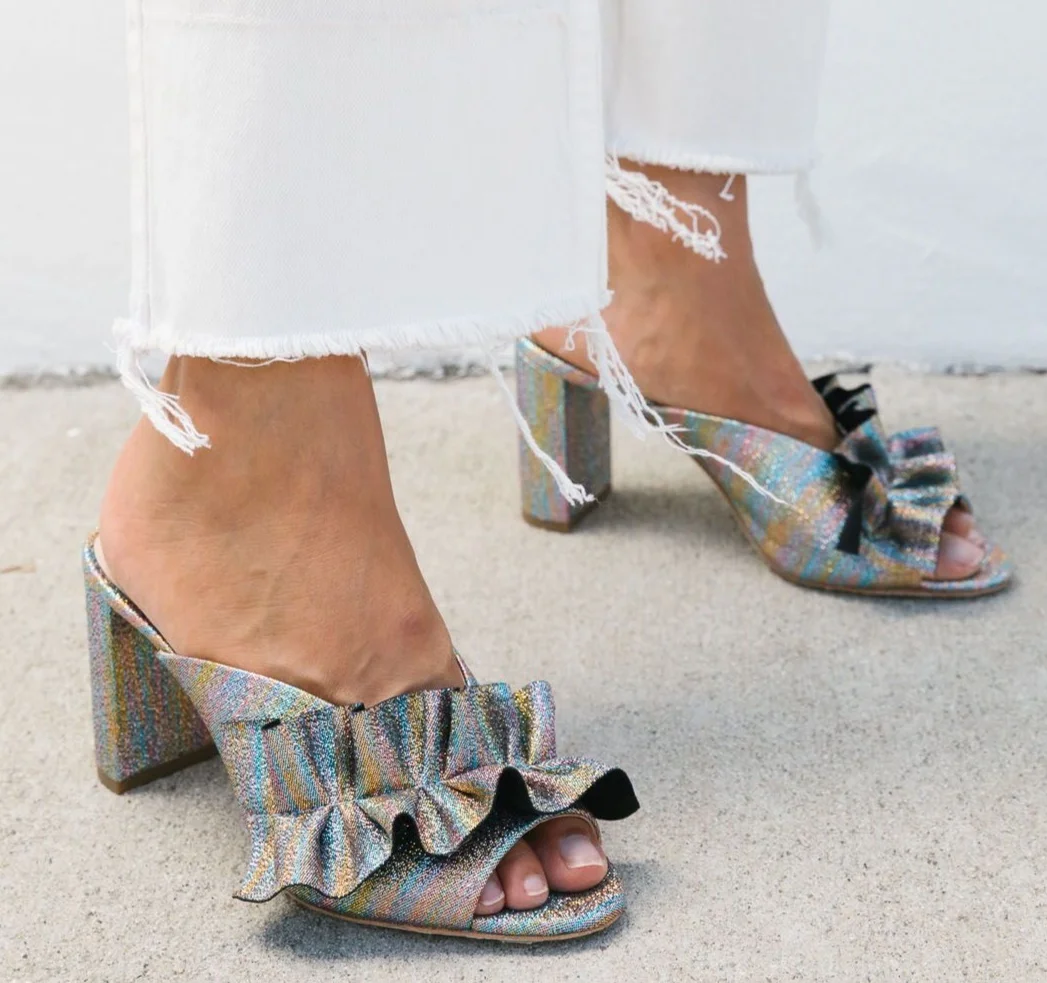 Loeffler Randall Esme Ruffle Slide