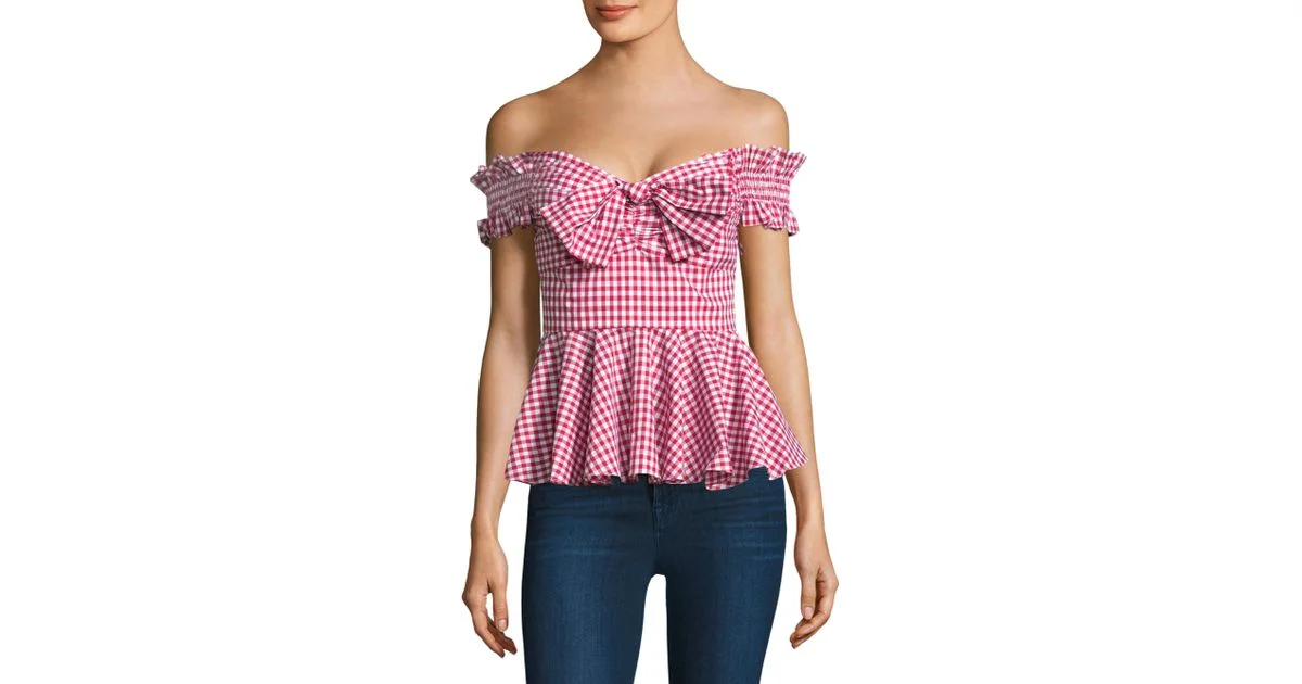 caroline-constas-red-gingham-Artemis-Gingham-Cotton-Bustier-Top.jpeg