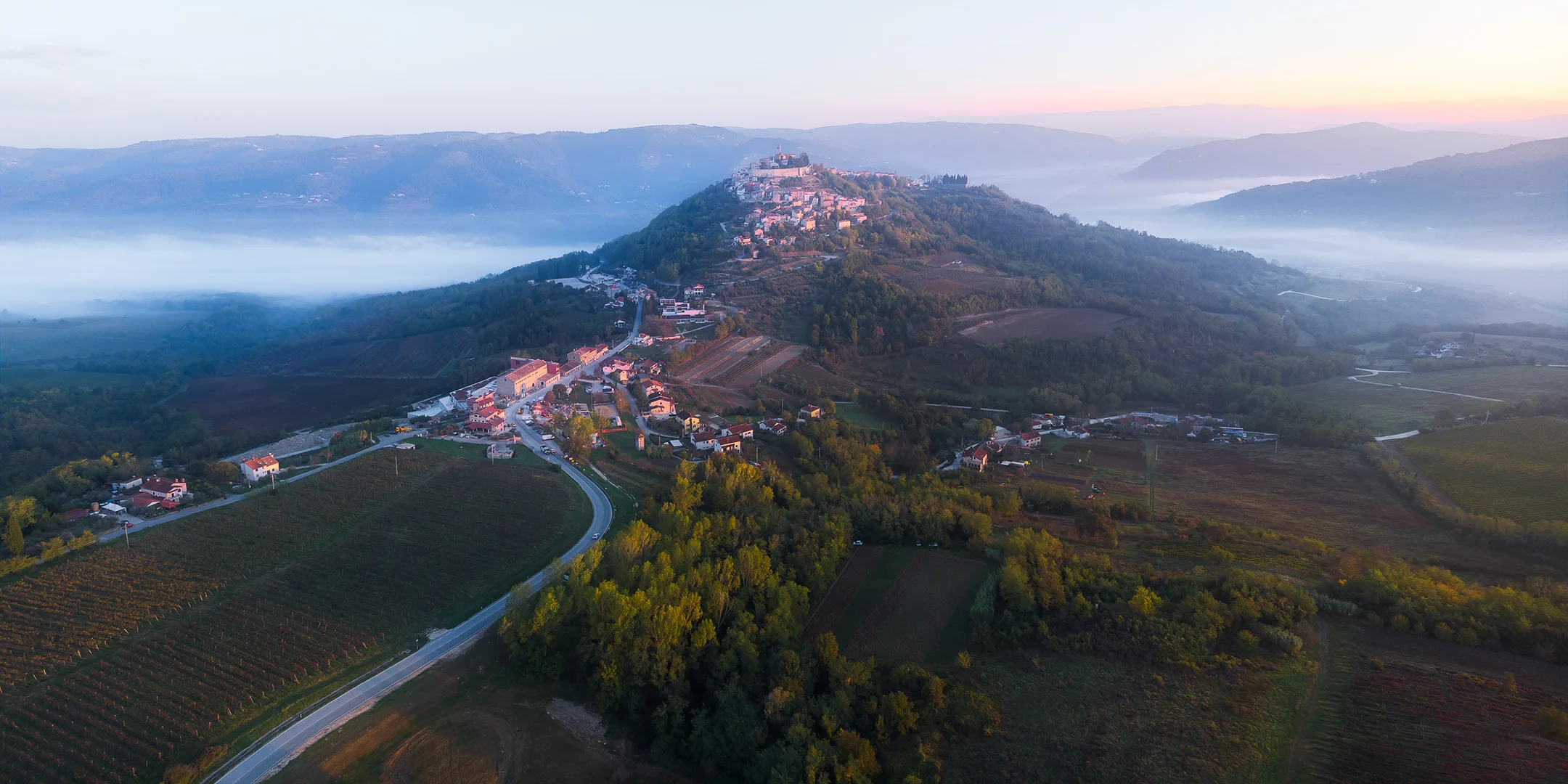 Sunrise in Motovun