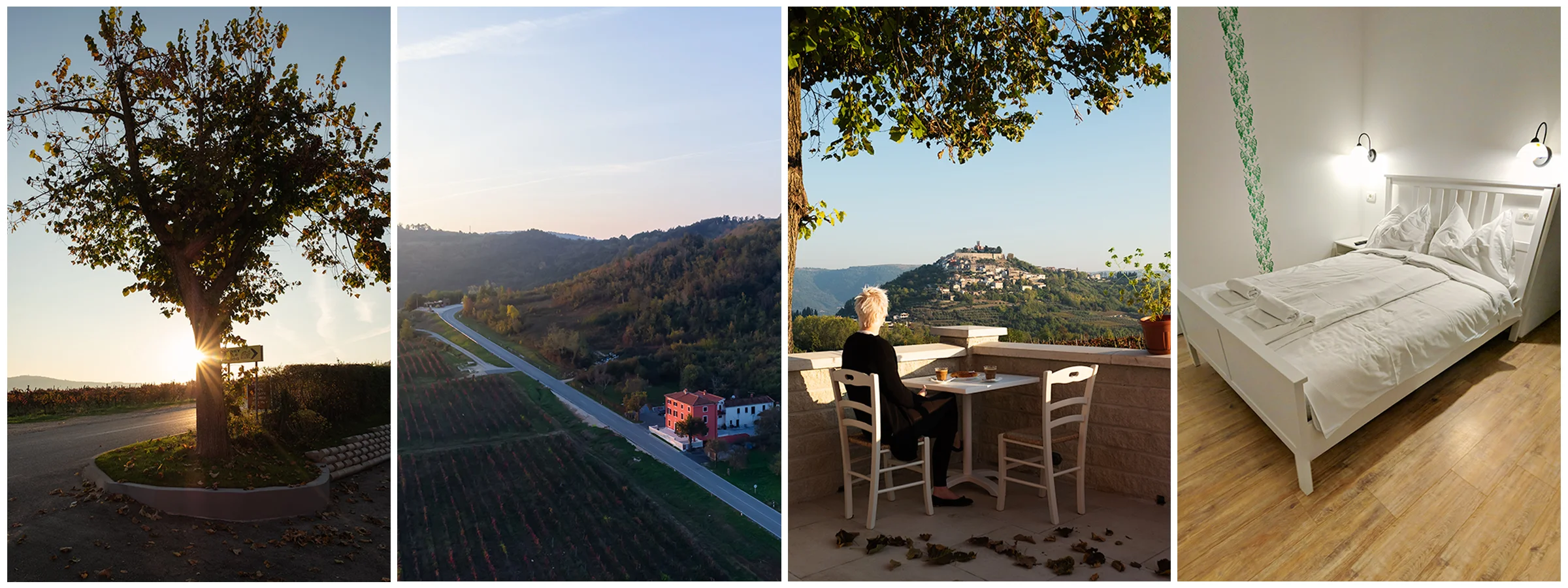 Casa Rossa , aka the Pink house sits just outside the main town and has a beautiful view of it!