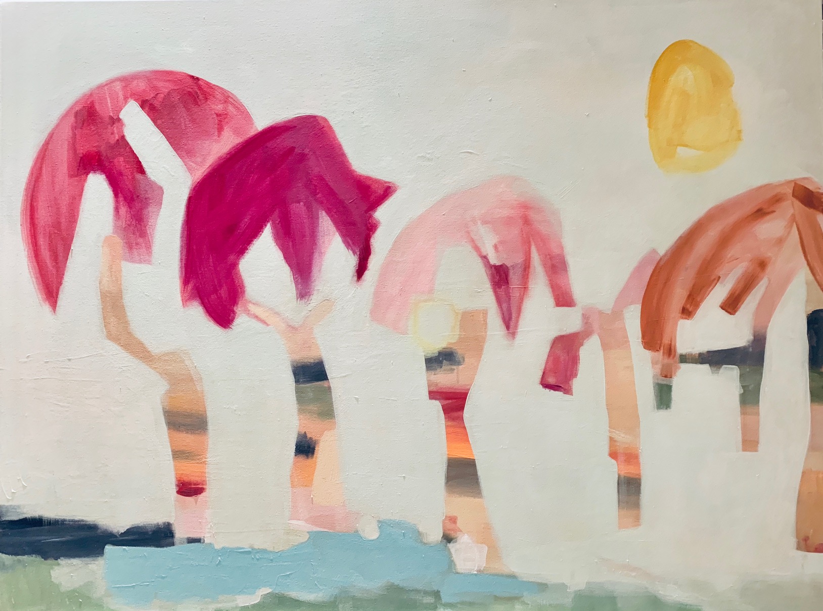 Safari Original Art. Acrylic on Canvas Stretched in sub frame. 122 x 91. $2590.00