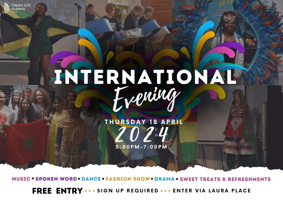 Only a few tickets left! 📣

⬆️Click the link in our bio to get your tickets and secure your seat!

#internationalevening #tickets #freeentry #international #students #cga #claptongirlsacademy