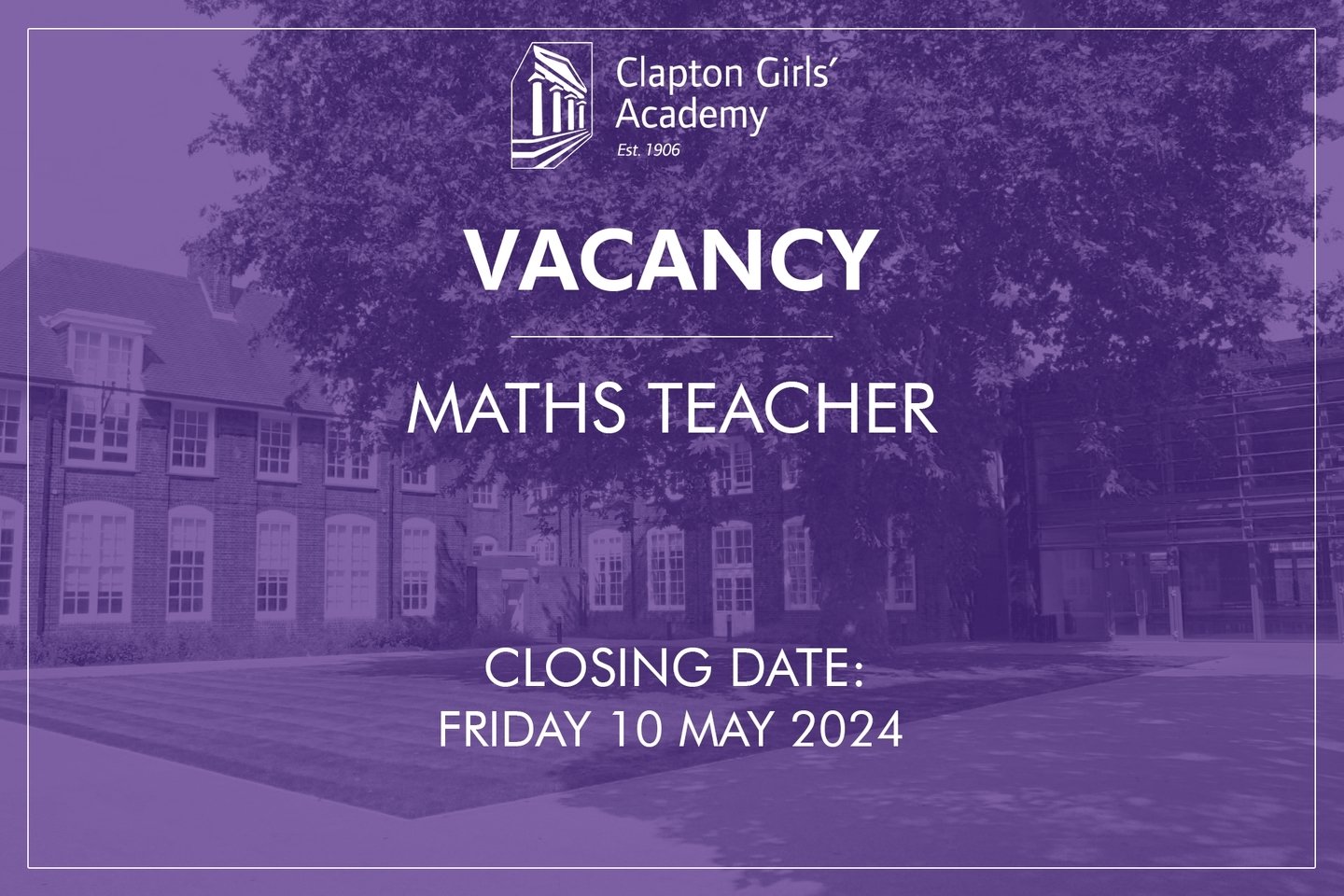 An opportunity has opened up at our academy‼️ 

If you have math teaching experience and enjoy shaping and educating the young minds, please click the link in our bio to apply now 📐⬆️

#applynow #jobvacancy #teaching #math #secondaryschool #cga