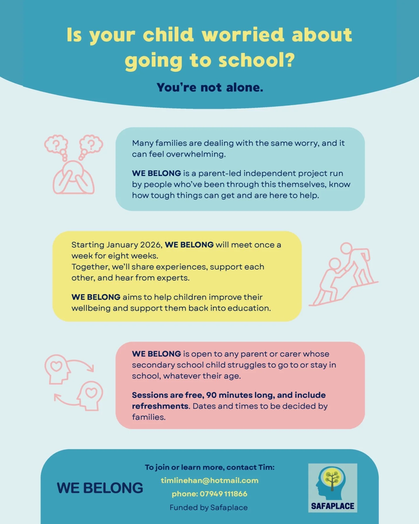 At Clapton Girls&rsquo; Academy, we&rsquo;re working with an independent project called We Belong. We Belong is funded by Safaplace
The programme was founded and will be facilitated by Tim Linehan, writer and inclusive schools advocate, and Sarah Joh