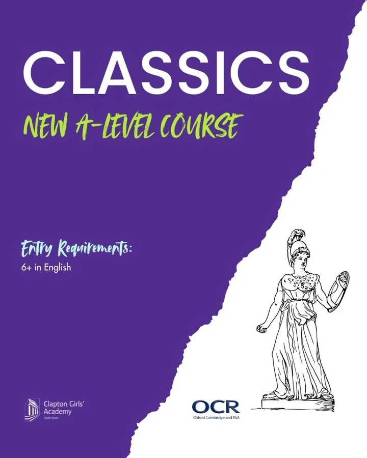 🏛️ Join Sixth Form Classics as it's now a new course which we have to offer.

Entry Requirements: 6+ in English. ✔️

For more information on the course and the different career paths it would take you, go visit our website. 👆