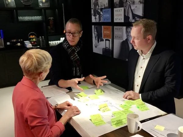 Strategiesessie Wendbare Innovatie Richting™: directeuren en hun managementteam ervaren in deze 1-daagse workshop van Gamechanger, hoe het is om te innoveren op een meer wendbare manier.
