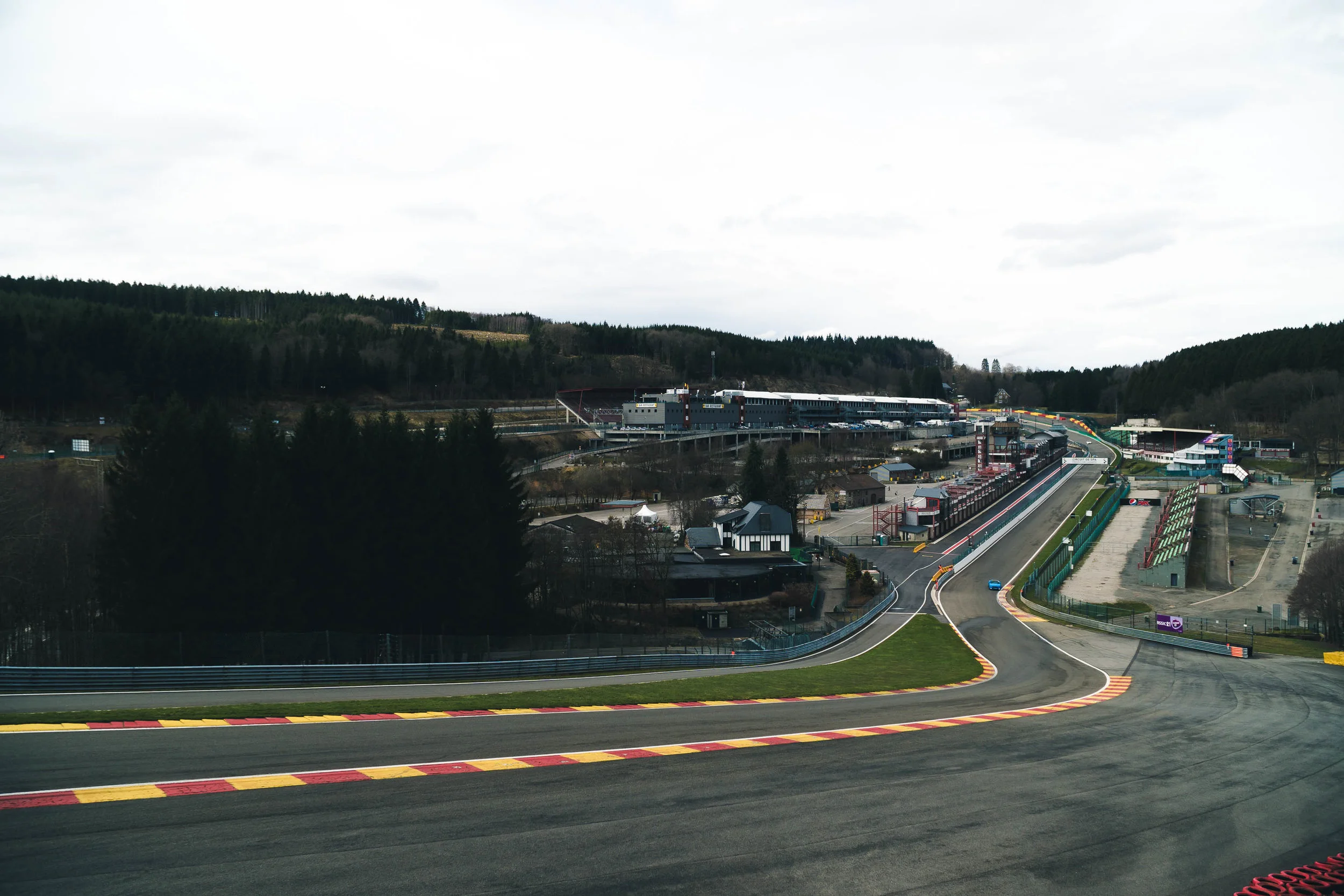 Another item off the bucket list, stand at the top of Eau Rouge.