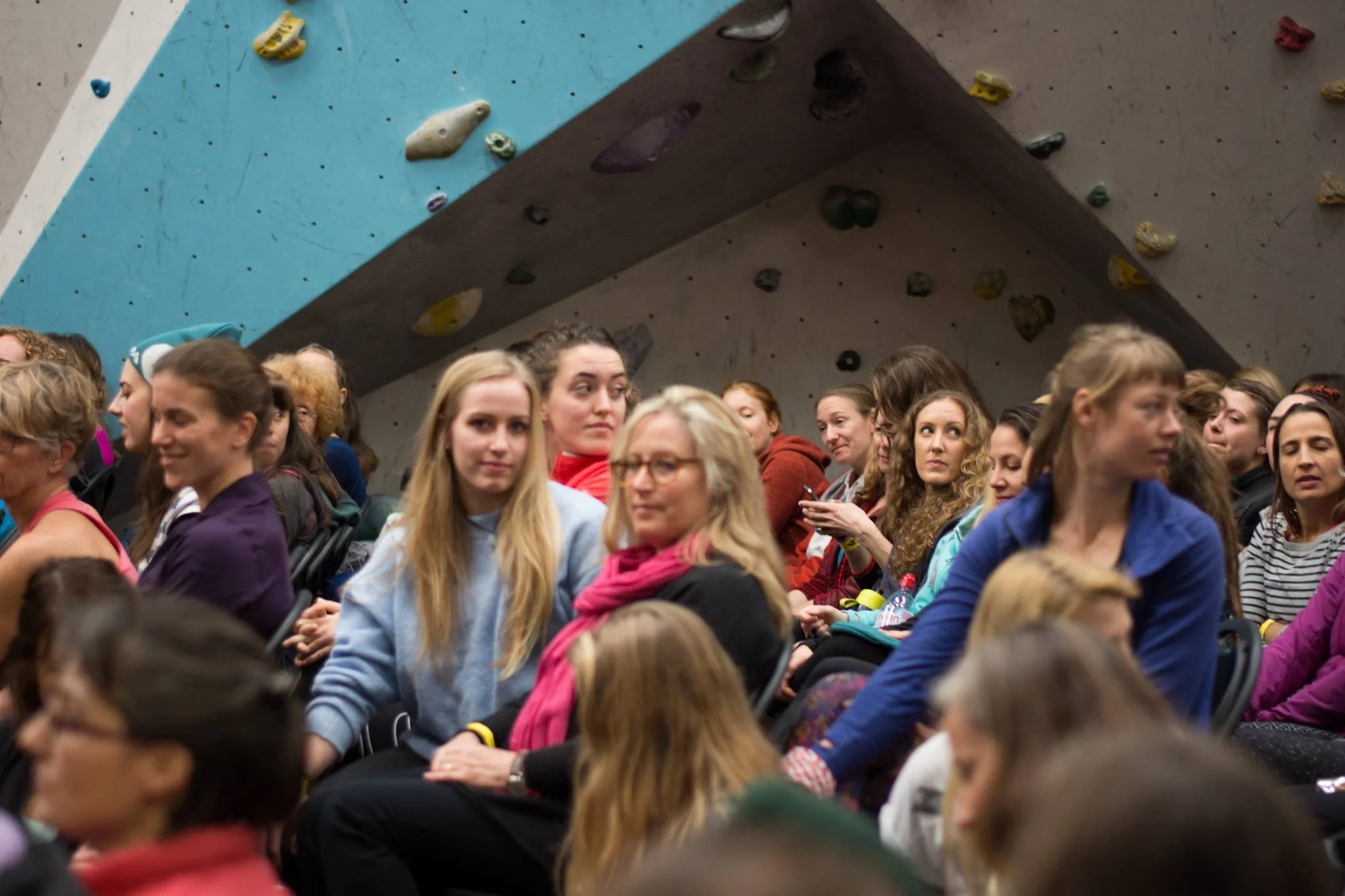 Surrounded by awesome at the Women's Climbing Symposium // photo by Charlie Low