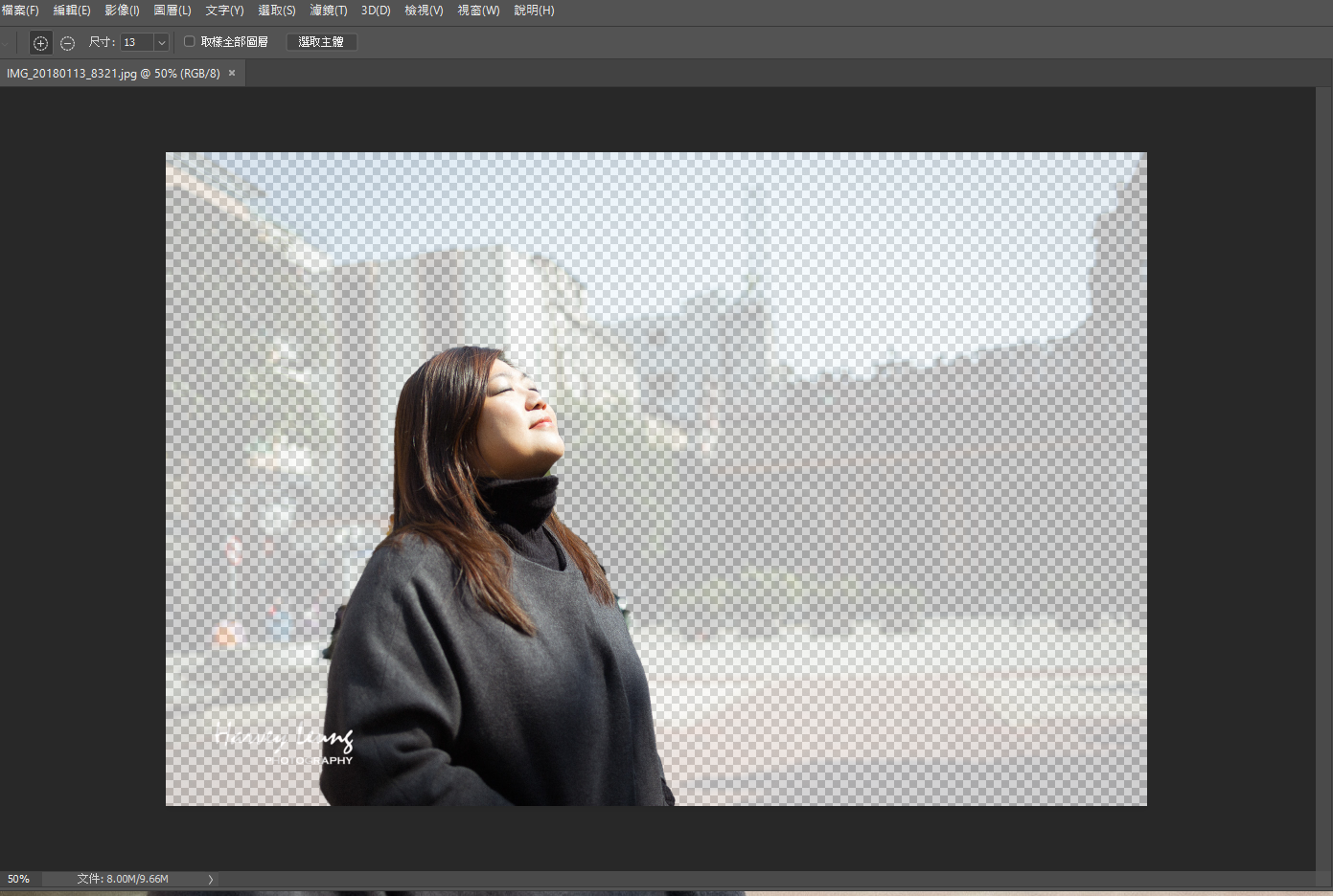 Photoshop AI 新功能 一鍵退地效果