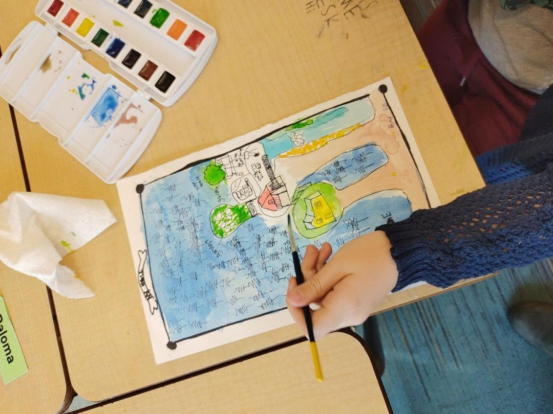 In March, we held a Friends School tradition: Visiting Artists' Week!  Here's a spotlight on a sixth-grade student painting her neighborhood with artist Molly, in &quot;Mapping a Sense of Place.&quot; 

Read more about the week in our recent newslett