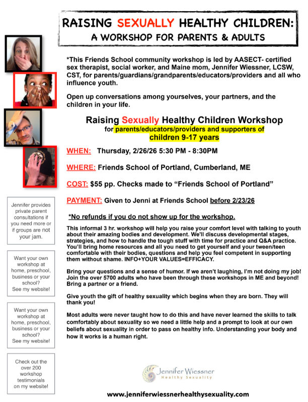 Raising Sexually Healthy Children Workshop