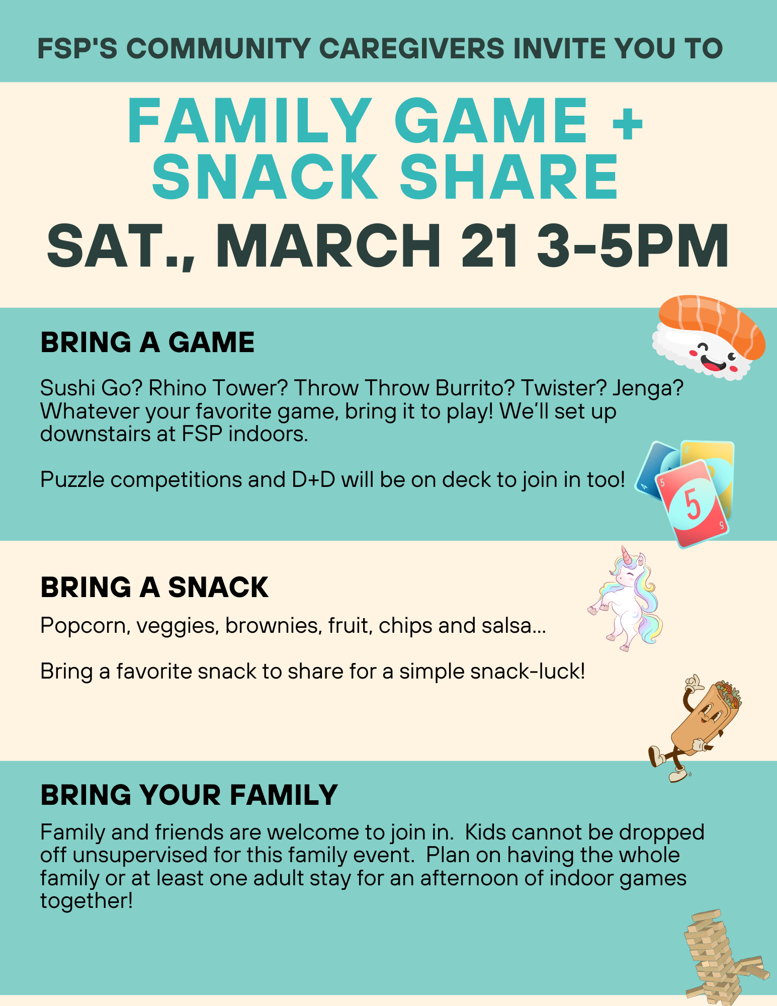 Game + Snack Share