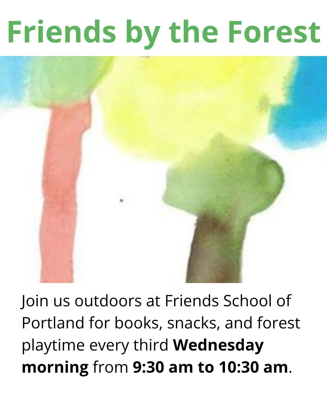 Looking forward to our next Friends by the Forest with Robbie Harrison tomorrow.  Join us tomorrow for stories and forest play, or later this summer.  This free family event is great for younger children ages 0-5. 

Thanks @molly_haley for the great 