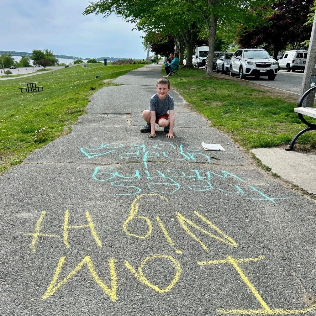 When young writers share their work with the world, something special happens. First and second graders brought their poetry to the Eastern Prom last week &mdash; chalking their own words onto Portland's sidewalks for the whole community to discover.