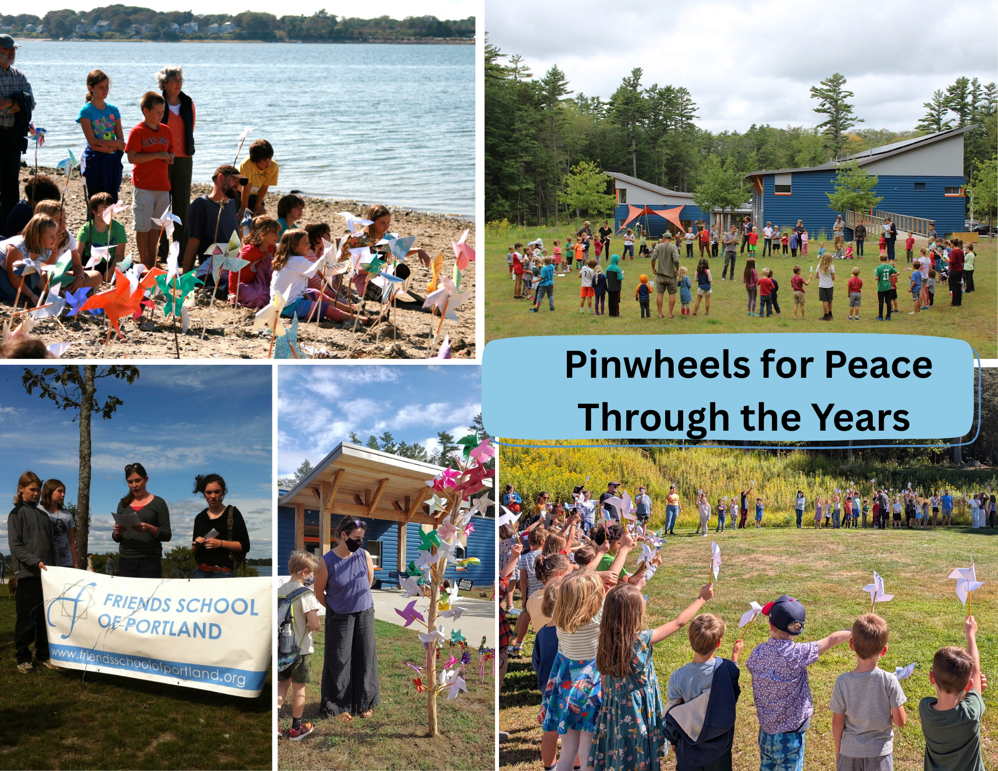 Pinwheels for Peace at the East End Beach in Portland
