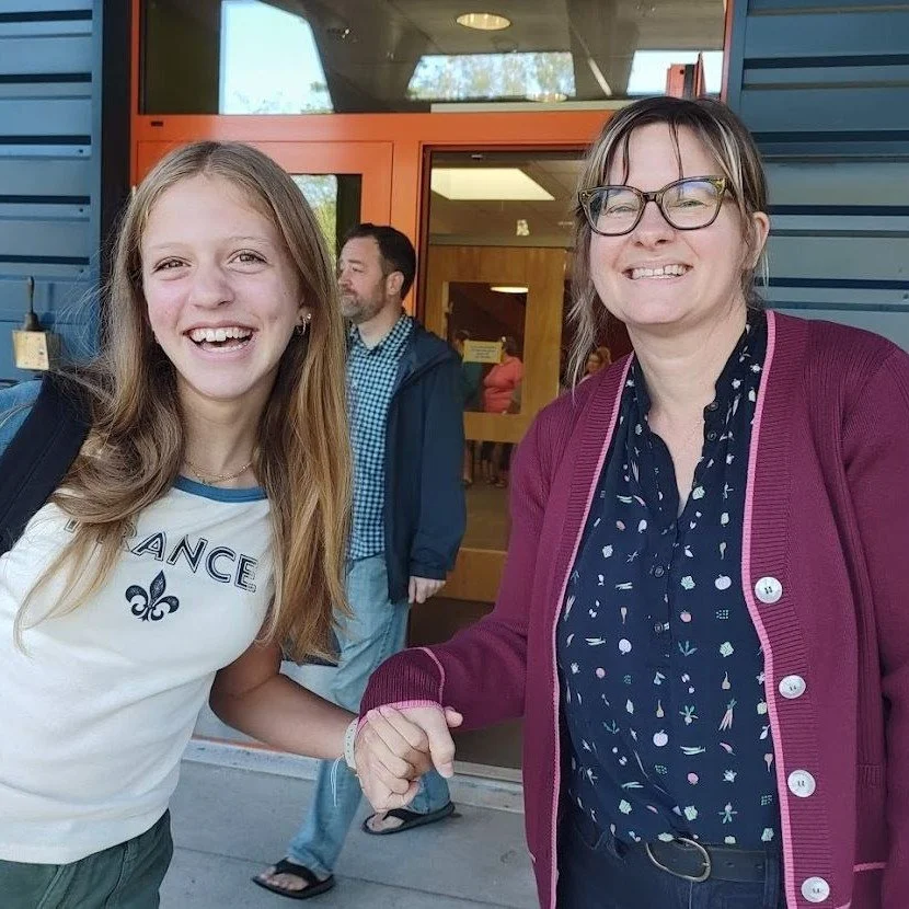 Greeting students at the front door has been a Friends School of Portland tradition since our earliest years!  We can't wait to welcome students back to campus on Tuesday as we celebrate 20 years of Friends School of Portland. 

Photos include:  Head