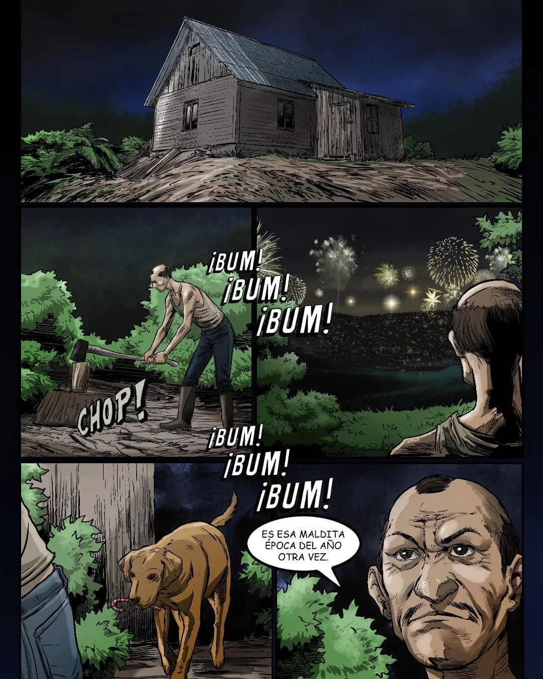 P&aacute;gina 1
InstaComic - Illustrated by @juandacocoramirez
Created by @mike_shinozaki 
#instacomic #illustration #lanavidad #calicolombia #storytelling