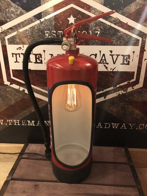 The Man Cave Broadway, How To Make A Fire Extinguisher Lamp