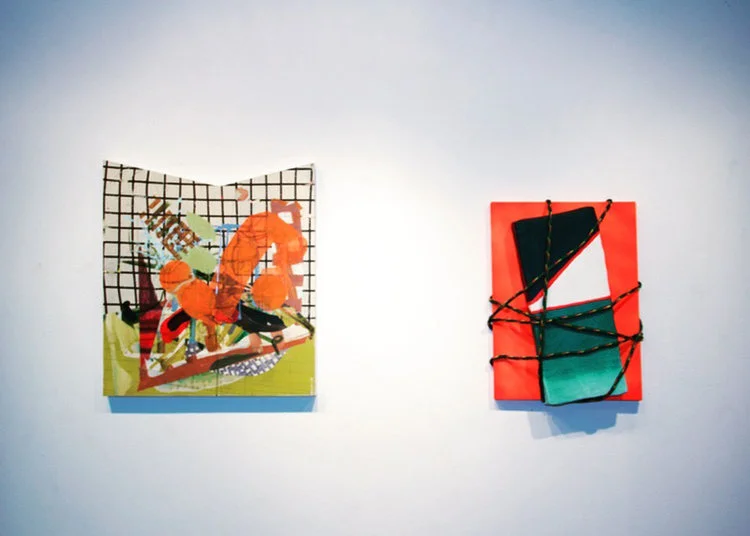 (Right) Installed at UW Sheboygan Fine Arts Gallery