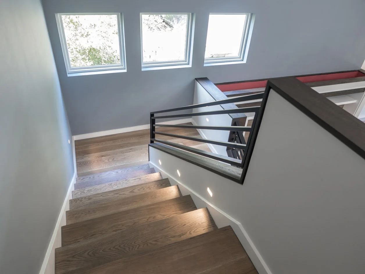Custom White Oak Stair Treads