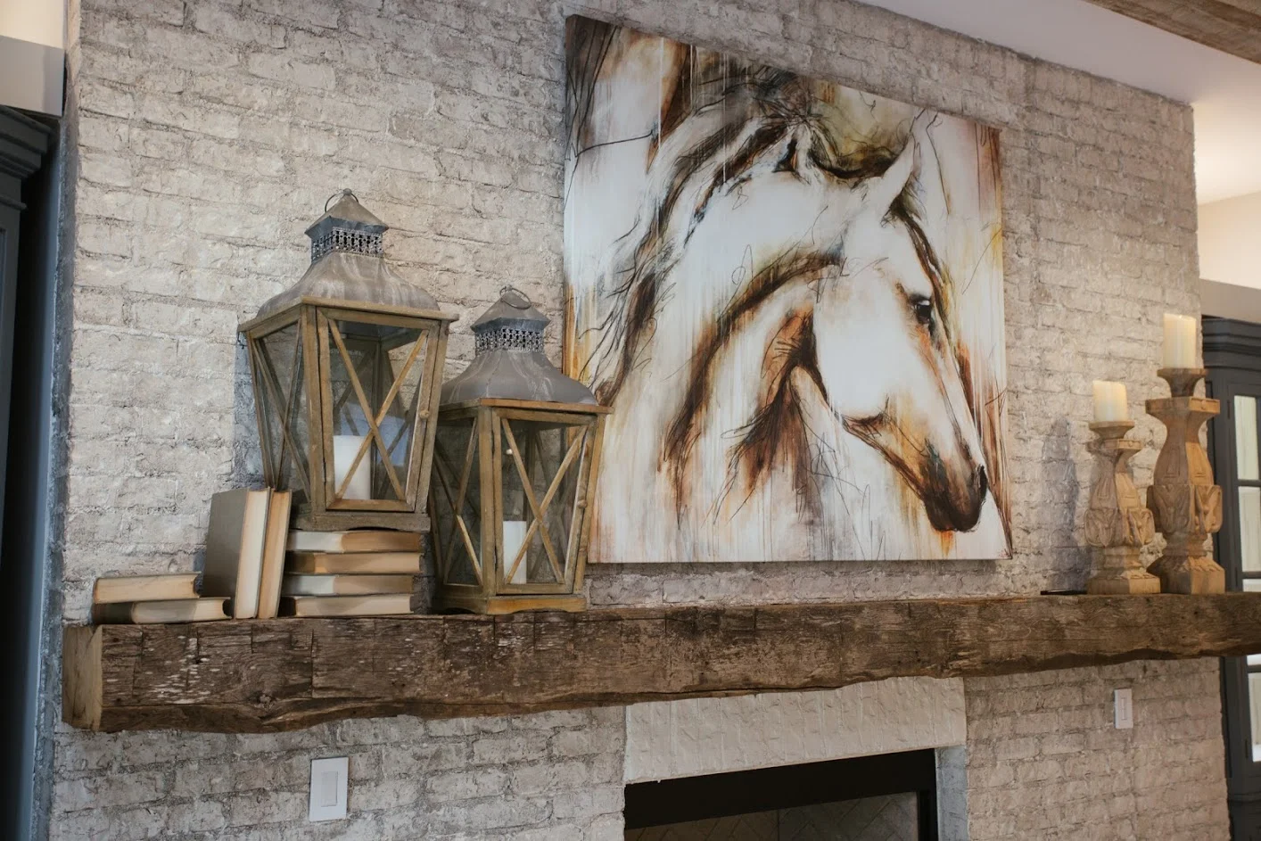 Reclaimed Timber Fireplace Mantel