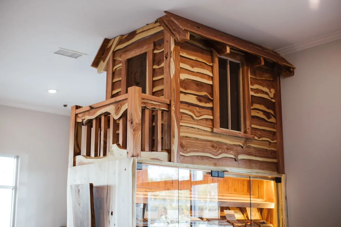 Live Edge Humidor with Treehouse