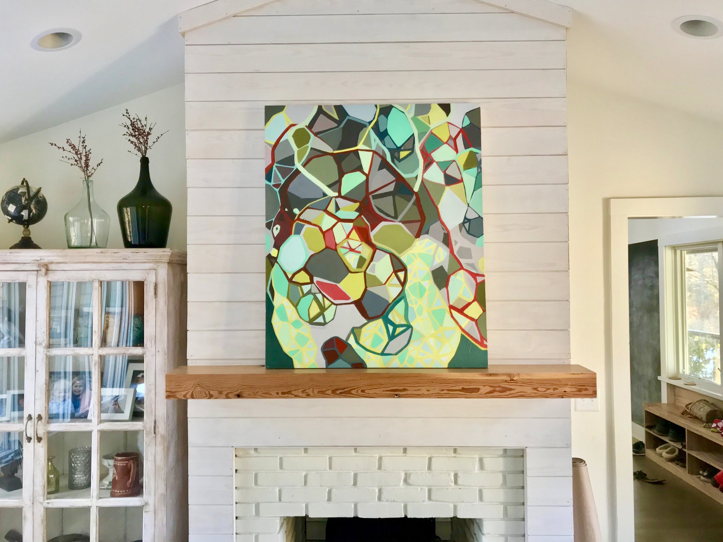 Reclaimed Heart Pine Mantel