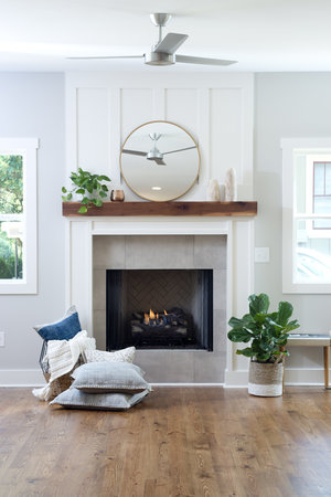 Fireplace Mantel, Minimum Height Mantel Over Fireplace